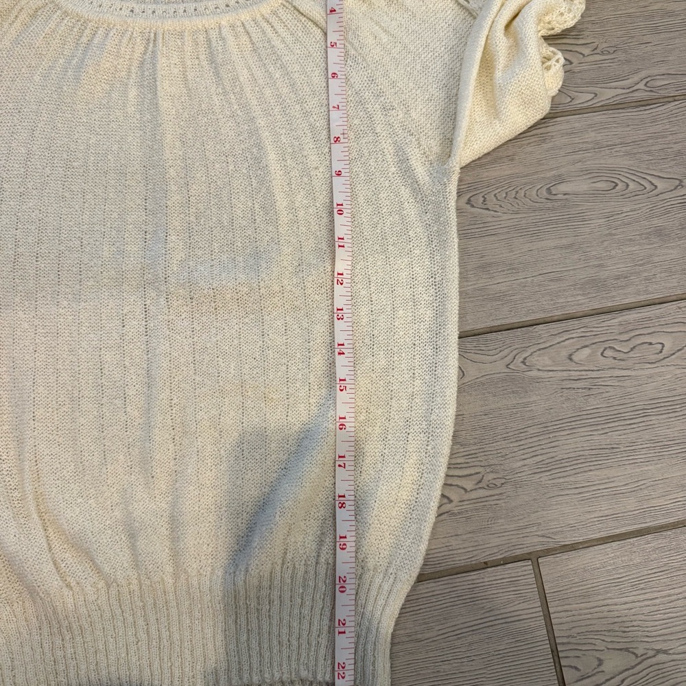 Marisa Christina Vintage Knit Puff Sleeve Sweater - Picture 9 of 10